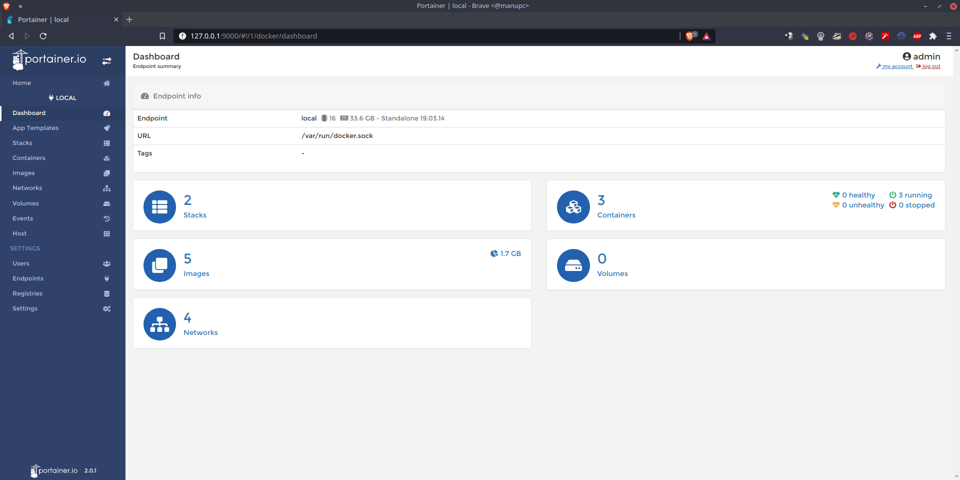Portainer Docker Engine