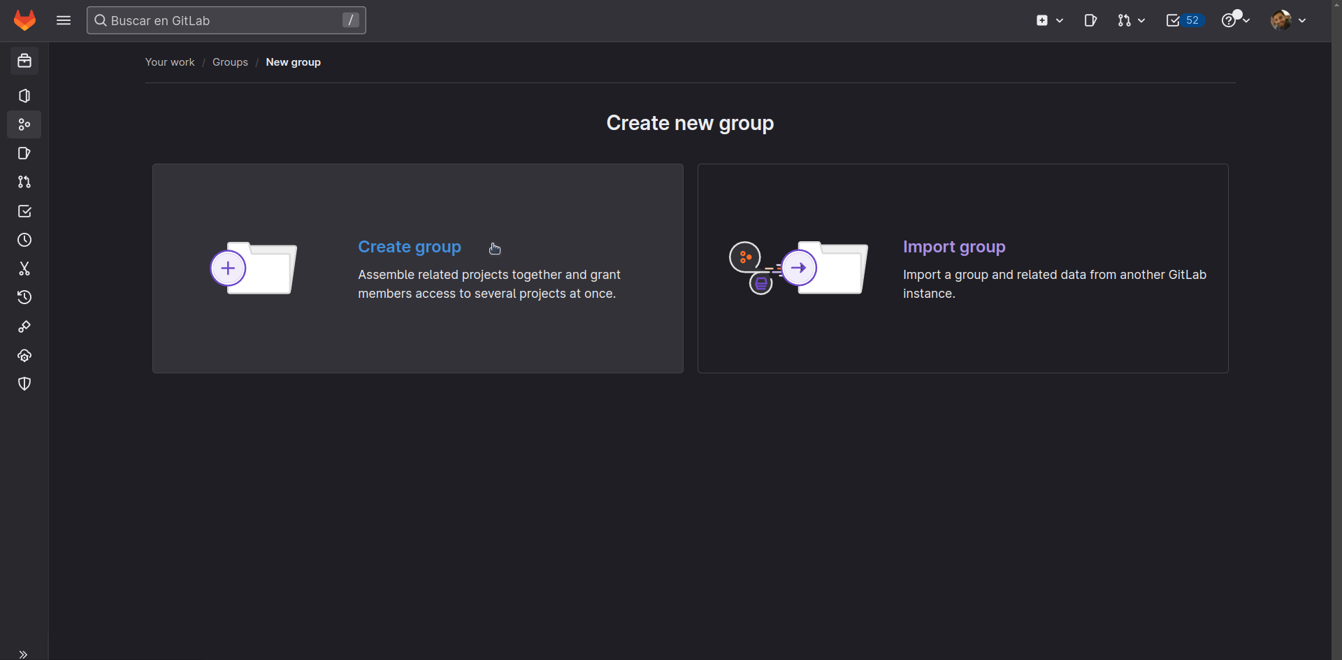 Crear Grupo