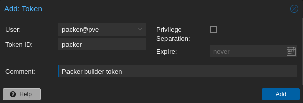Creando Token