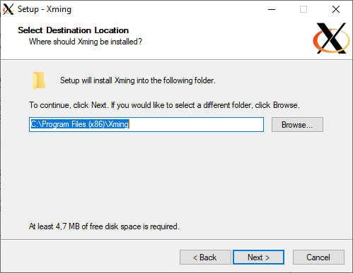 Destination Folder