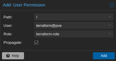 Añadiendo Rol al Usuario terraform